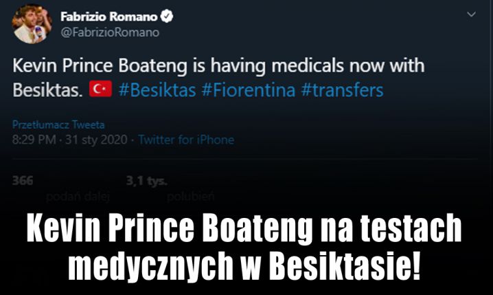 TESTY MEDYCZNE Kevina Prince'a Boatenga!